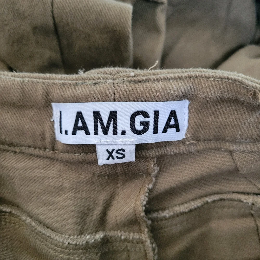 I.AM.GIA Olive Green Cargo Track Pants - Picture 15 of 16